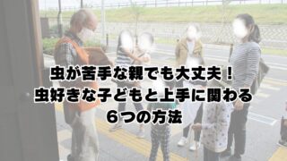 虫が苦手な親でも大丈夫！虫好きな子どもと上手に関わる６つの方法