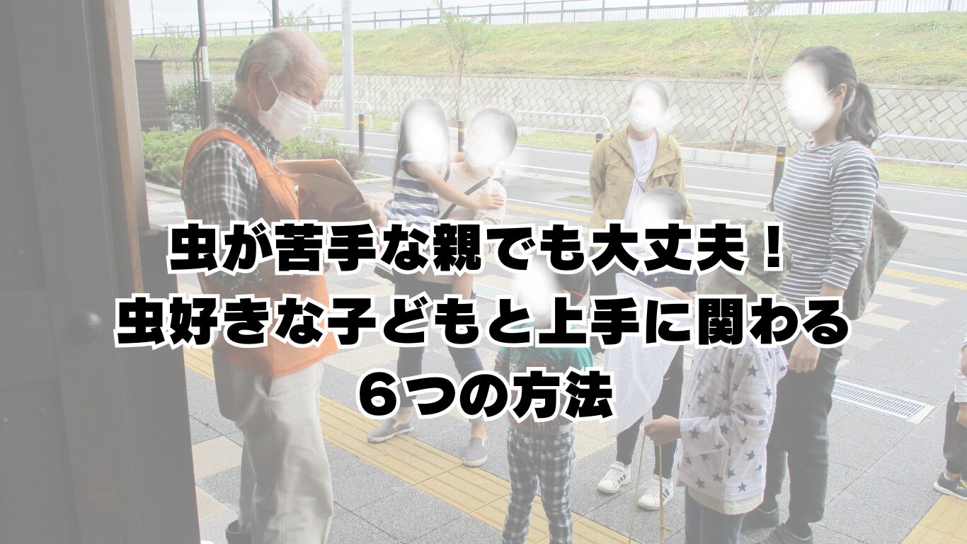 虫が苦手な親でも大丈夫！虫好きな子どもと上手に関わる６つの方法